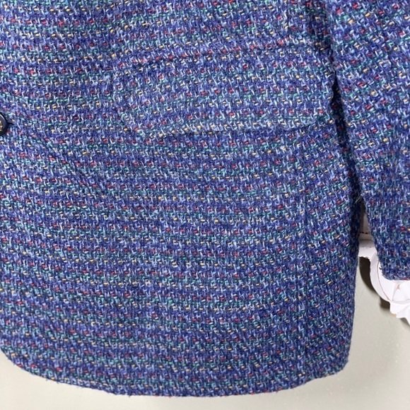 Lizwear Petite Blazer Suit Jacket Tweed Wool Blend Heather - Picture 2 of 8